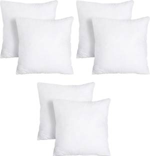 VLYSIUM PERFECT SLEEPER cushion 14x14 inch set of 6 pillow insert for sofa (35*35 cm) Polyester Fibre Solid Cushion Pack of 6