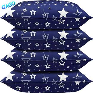 GAGO Luxury Polyester Fibre Abstract Sleeping Pillow Pack of 4