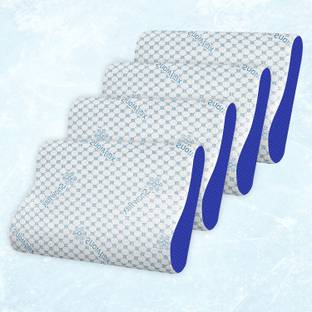 AYKA Memory Foam Orthopaedic Pillow Pack of 4 Solid