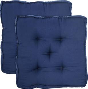 KUBER INDUSTRIES Microfibre Chair Pad Pack of 2 Solid