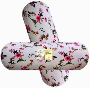 ACTOS Microfibre Bolster Pack of 2 Floral