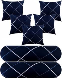Changers 5 Cushion 2 bolster Microfibre Geometric Bolster Pack of 7