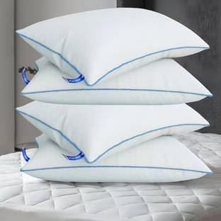 Roma Puf Stardust Virgin Microfiber Pillow Microfibre Solid Sleeping Pillow Pack of 4