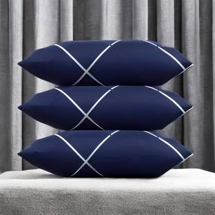 LIPONOS LUXURY Polyester Fibre Solid Sleeping Pillow Pack of 3