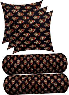 ACTOS Microfibre Floral Bolster Pack of 5