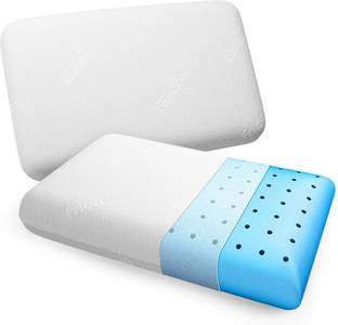 Frido Memory Foam Orthopaedic Pillow Pack of 2 Solid Ultimate Deep Sleep Pillow for Neck & Shoulder Pain Relief, King Size 4 Inch