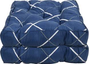 KUBER INDUSTRIES Microfibre Geometric Chair Pad Pack of 2