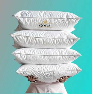 GOGA LUXURY Cotton Solid Sleeping Pillow Pack of 4