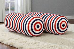 ACTOS Microfibre Bolster Pack of 2 Geometric Combo Set Of 2