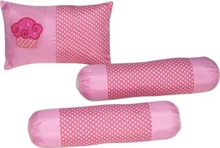 Oscar Home Cotton Polka Baby Pillow Pack of 3