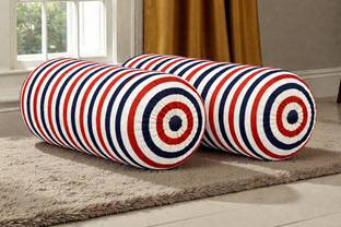 ACTOS Microfibre Bolster Pack of 2 Geometric Combo Set Of 2
