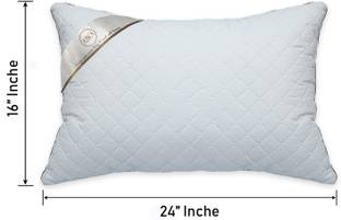 AYKA Polyester Fibre, Microfibre Geometric Sleeping Pillow Pack of 1
