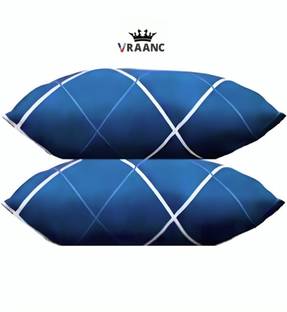 vraanc Luxury Polyester Fibre Abstract Sleeping Pillow Pack of 2