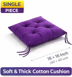 Arvabil Cotton Floor Cushion Pack of 1 Solid seating cushion (pad)