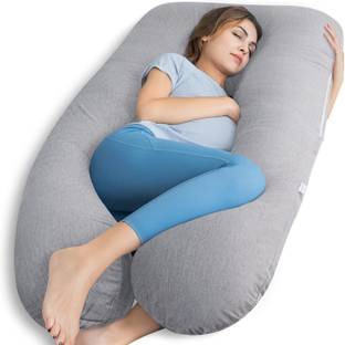 KESHAVE PHARMA U Shape Cotton Solid Pregnancy Pillow Pack of 1