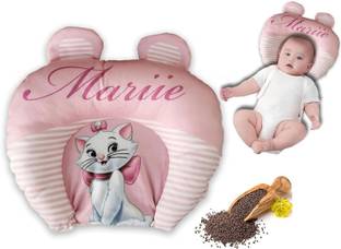 BABY BLOCKS Mustard Seeds Baby Pillow Pack of 1 Animals Mustard Seed Pillow for New Born Baby | Cartoon Print Pillow and Head Shaper |