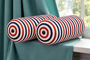 ACTOS Microfibre Bolster Pack of 2 Geometric Combo Set Of 2