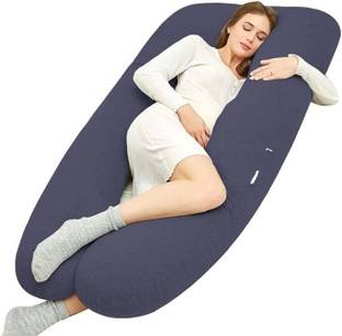 Keshav Pharma Microfibre Pregnancy Pillow Pack of 1 Solid Luxurious Imported Velvet