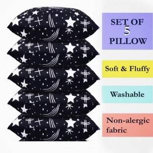 SANJU BROTHER Microfibre Sleeping Pillow Pack of 5 Solid LUXORY