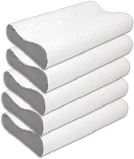 Flipkart SmartBuy Memory Foam Orthopaedic Pillow Pack of 5 Solid