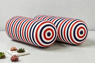 ACTOS Microfibre Bolster Pack of 2 Geometric Combo Set Of 2