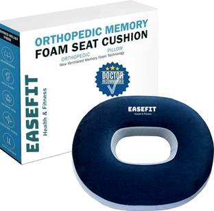 EASEFIT Rheumatoid Soft Foam Donut Ring Cushion Pillow for Piles, Arthritis washable Foam Solid Orthopaedic Pillow Pack of 1