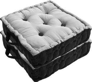 KUBER INDUSTRIES Microfibre Solid Chair Pad Pack of 2