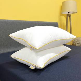 SleepyCat Fiber Lite Polyester Fibre Solid Sleeping Pillow Pack of 2