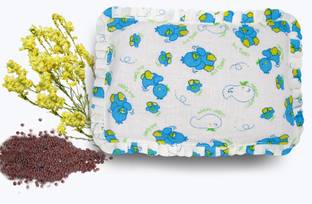 FENZI KIDS 100% Cotton Musturd Seed Pillow For NewBorn Babies Perfect Head Shape Rai Pillow Mustard Seeds Abstract Baby Pillow Pack of 1