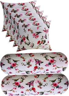 ACTOS Microfibre Bolster Pack of 7 Floral