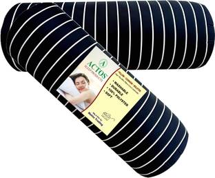 ACTOS Microfibre Bolster Pack of 2 Stripes Round