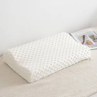 AMEEDARSHAN Memory Foam Solid Sleeping Pillow Pack of 1