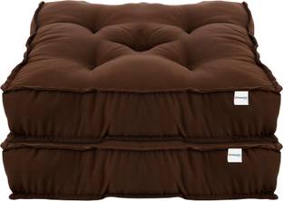 HOMESTIC by Kuber Industries Microfibre Solid Chair Pad Pack of 2