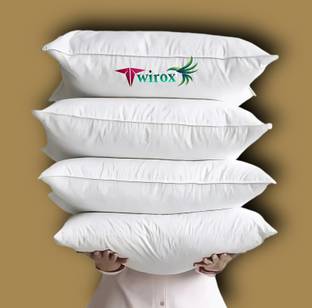 TWIROX LUXURY Polyester Fibre Abstract Sleeping Pillow Pack of 4