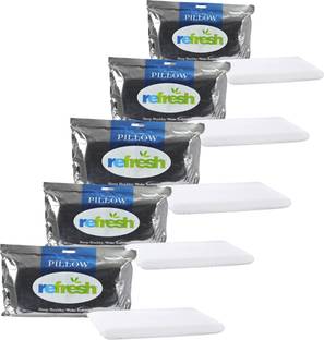 Refresh Latex-O Soft Foam For Enhanced Feel Foam Solid Sleeping Pillow Pack of 5