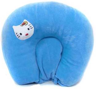 KIDVYANSHI Mustard Seeds Baby Pillow Pack of 1 Animals New Born Baby Pillow Round Head Shaping with Foam Cotton Cover for 0-12 Month