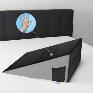 Sleepsia Bed Wedge Pillow for Sleeping, Back & Neck Pain Relief, Leg Elevator - Gel Solid Orthopaedic Pillow Pack of 1