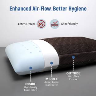 LA VERNE Luxury Memory Foam Geometric Sleeping Pillow Pack of 1