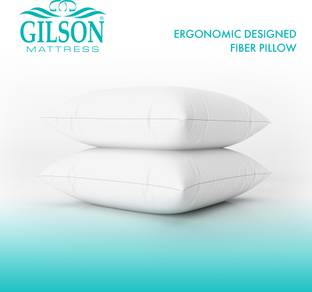 Gilson Ergonomic Designed 16x24 Inch Polyester Fibre Solid Sleeping Pillow Pack of 2