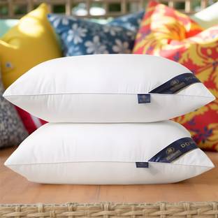 CIEZAR Microfibre Solid Sleeping Pillow Pack of 2