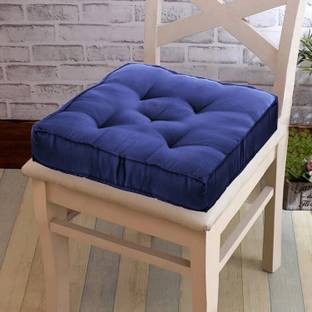 KUBER INDUSTRIES Microfibre Chair Pad Pack of 1 Solid