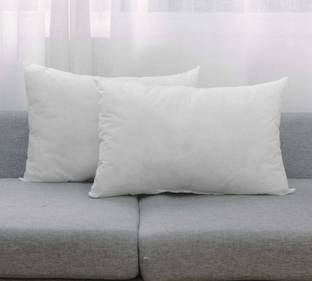 Anita Corporation Microfiber Rectangular Soft Cushion Pillow Filler For Bed, Sofa, 16 x 24 Inch Microfibre Solid Cushion Pack of 2