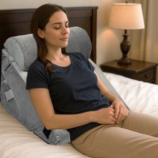 HOMESO Memory Foam Orthopaedic Pillow Pack of 1 Solid Premium Orthopedic Memory Foam Wedge Pillow