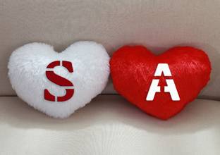 Catchyx Cart Microfibre Cushion Pack of 2 Alphanumeric