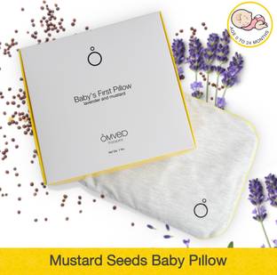 Omved SMALL Baby Pillow Head Rai Takiya Mustard Seeds Solid Baby Pillow Pack of 1