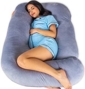 Prifarodo Pregnancy G Shape for Pregnant/Maternity Back Pain Relief, HIPS & Belly Support Microfibre Solid Pregnancy Pillow Pack of 1