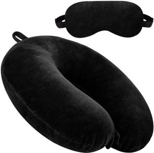 JSR Fashion Polyester Fibre Abstract Travel Pillow Pack of 1