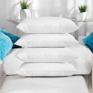 GZZZSD Microfibre Solid Sleeping Pillow Pack of 4