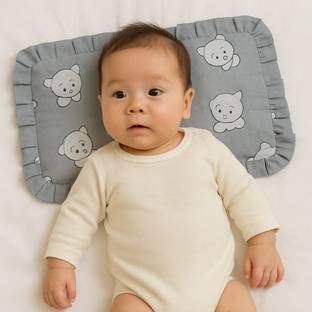 APARAJ Mustard Seeds Animals Baby Pillow Pack of 1