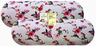 ACTOS Microfibre Bolster Pack of 2 Floral
